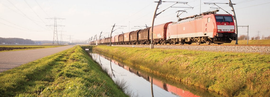 Freight train on the track Fot. Stefan Verkerk